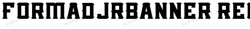 FormaDJRBanner Regul字体转换